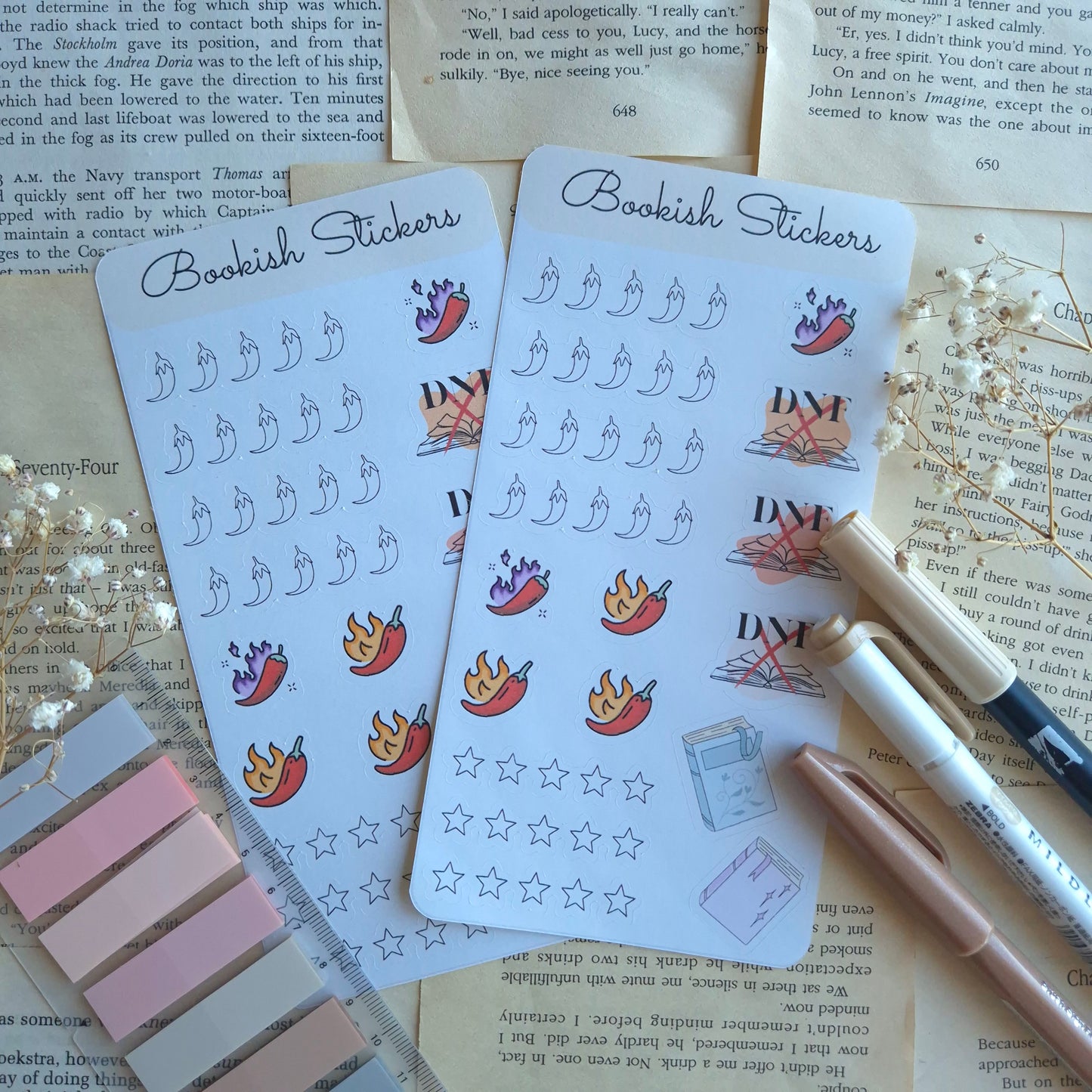 Bookish Sticker Sheet