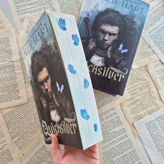 Quicksilver Paperback with watercolour edges