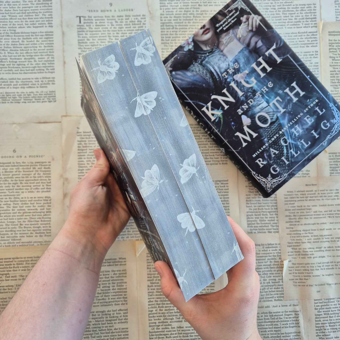 Knight and the Moth - Paperback with Watercolour edges