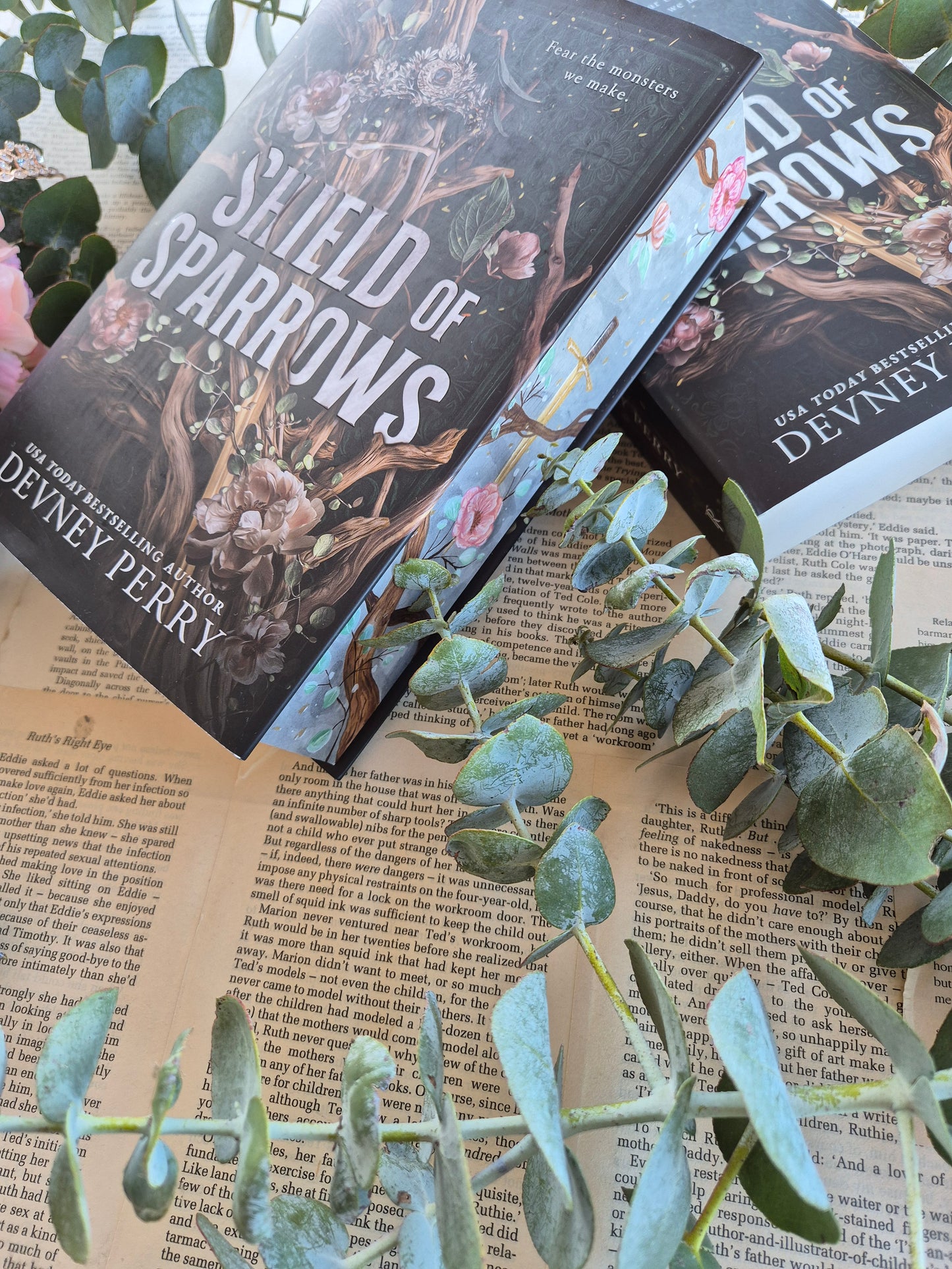 Shield of Sparrows Hardcover with Watercolour Edges