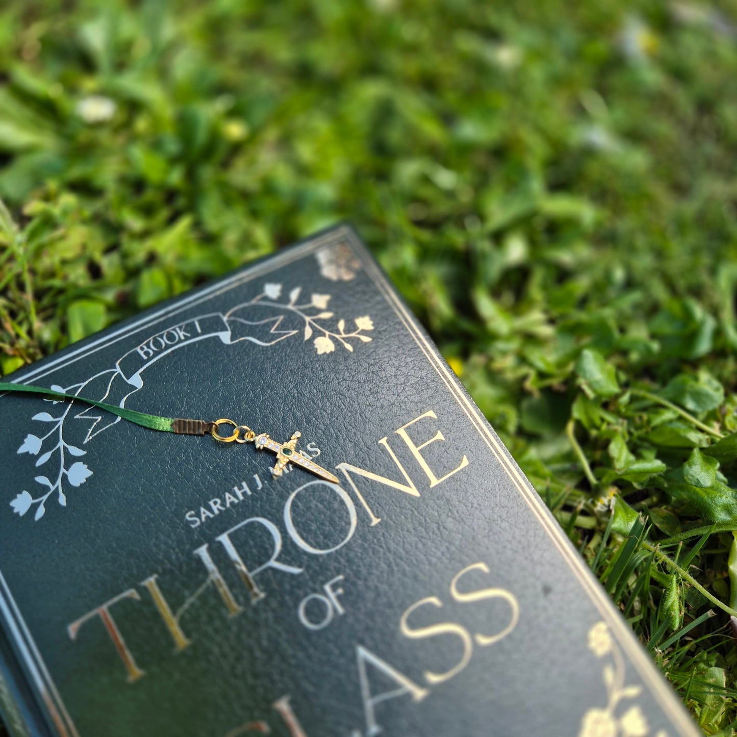 Throne of Glass Leather Rebind with Watercolour Edges