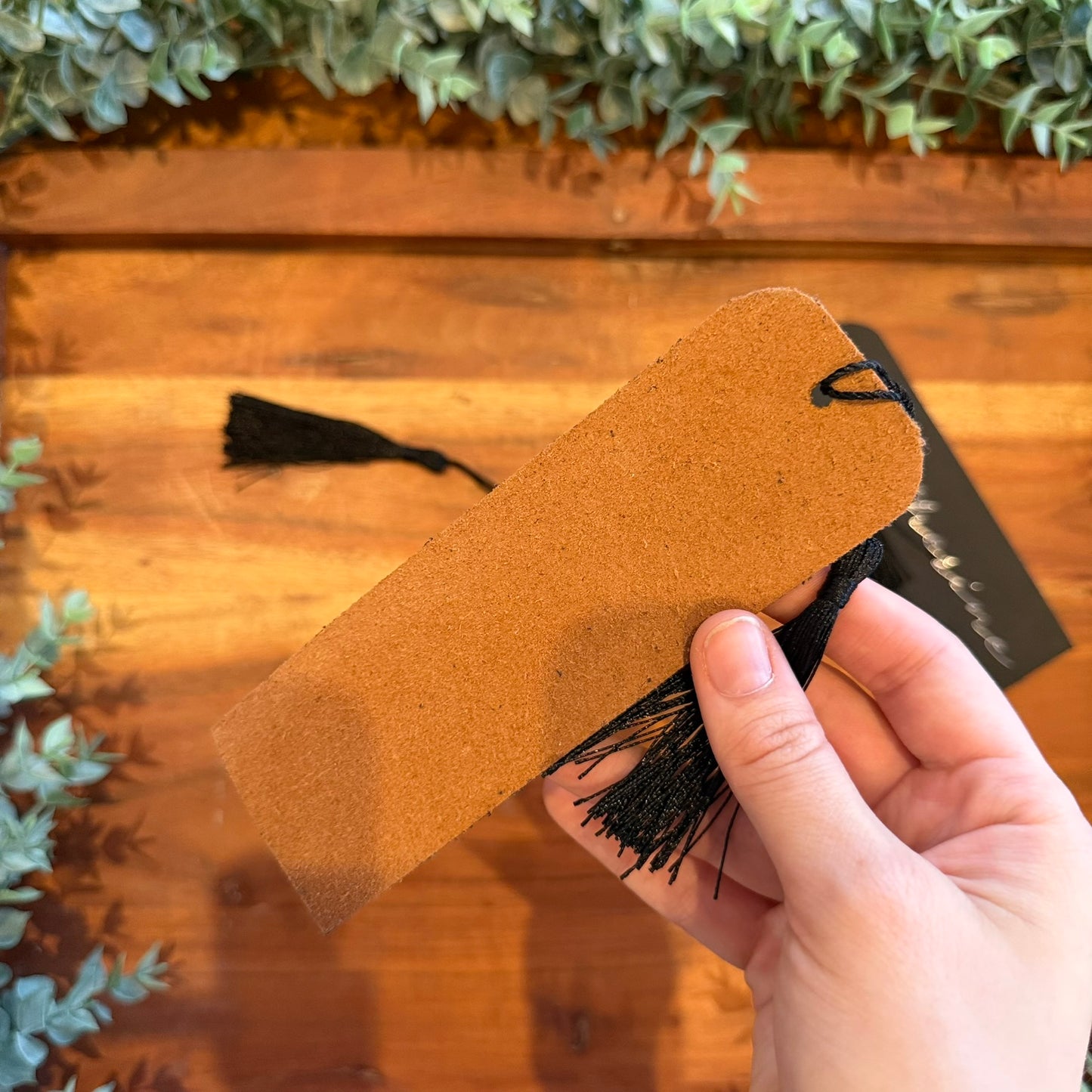 Custom Name Bookmark | Faux Leather