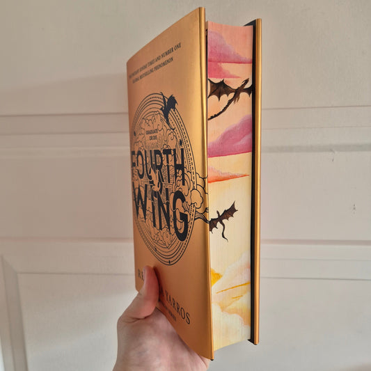 Quatrième aile Couverture rigide avec bords peints ✨🐉