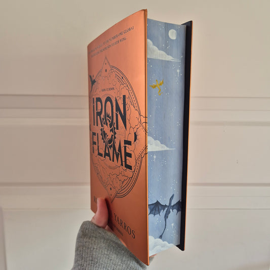 Couverture rigide Iron Flame avec bords peints 🌙✨