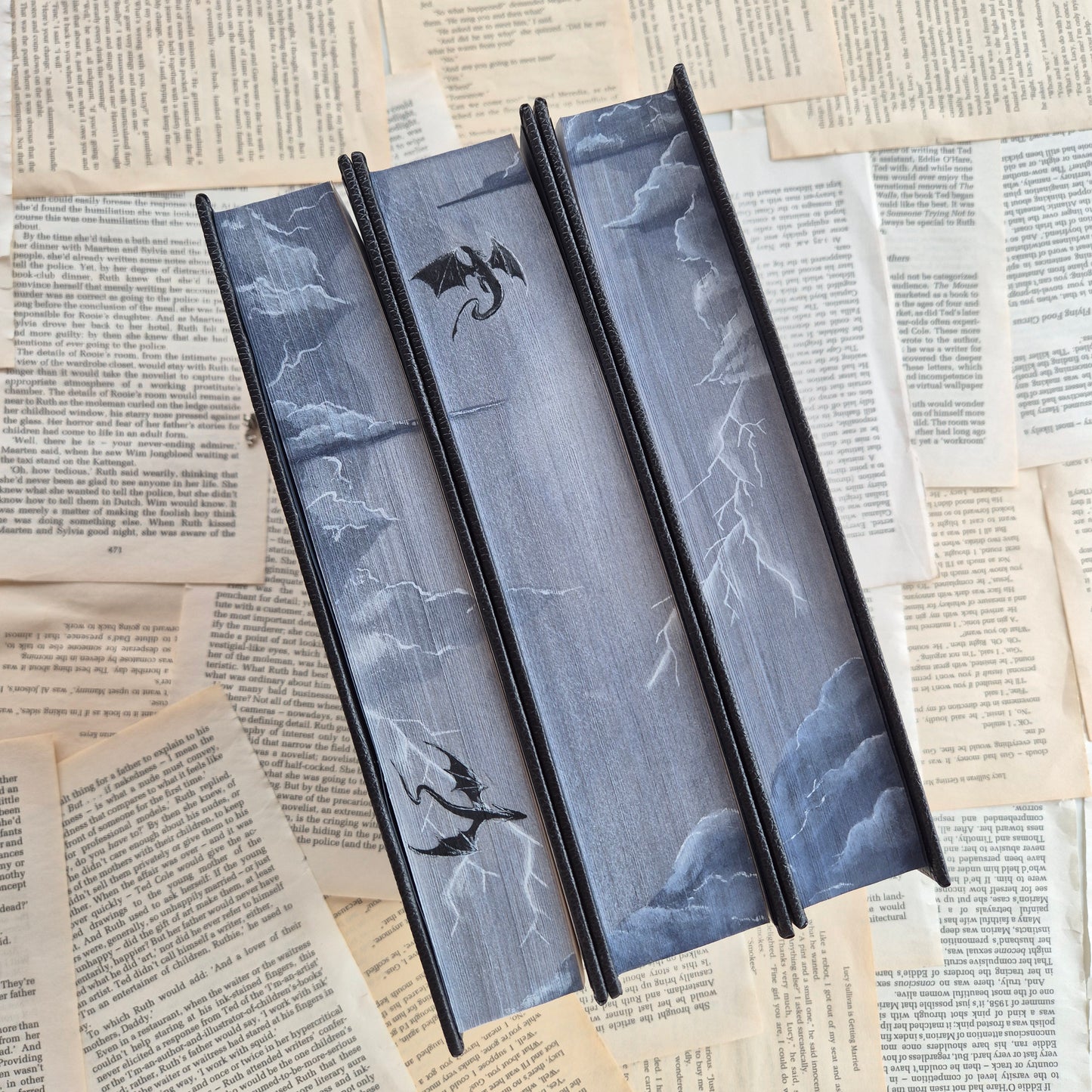 Empyrean Series Rebind with hand painted edges
