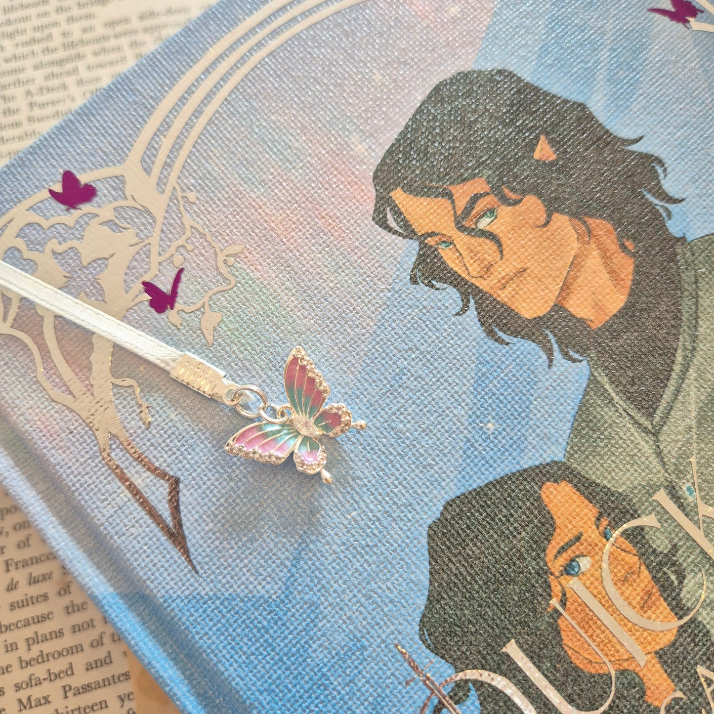 Quicksilver Rebind Special Edition - Hand Painted Edges, Custom Endpapers & Canvas Cover