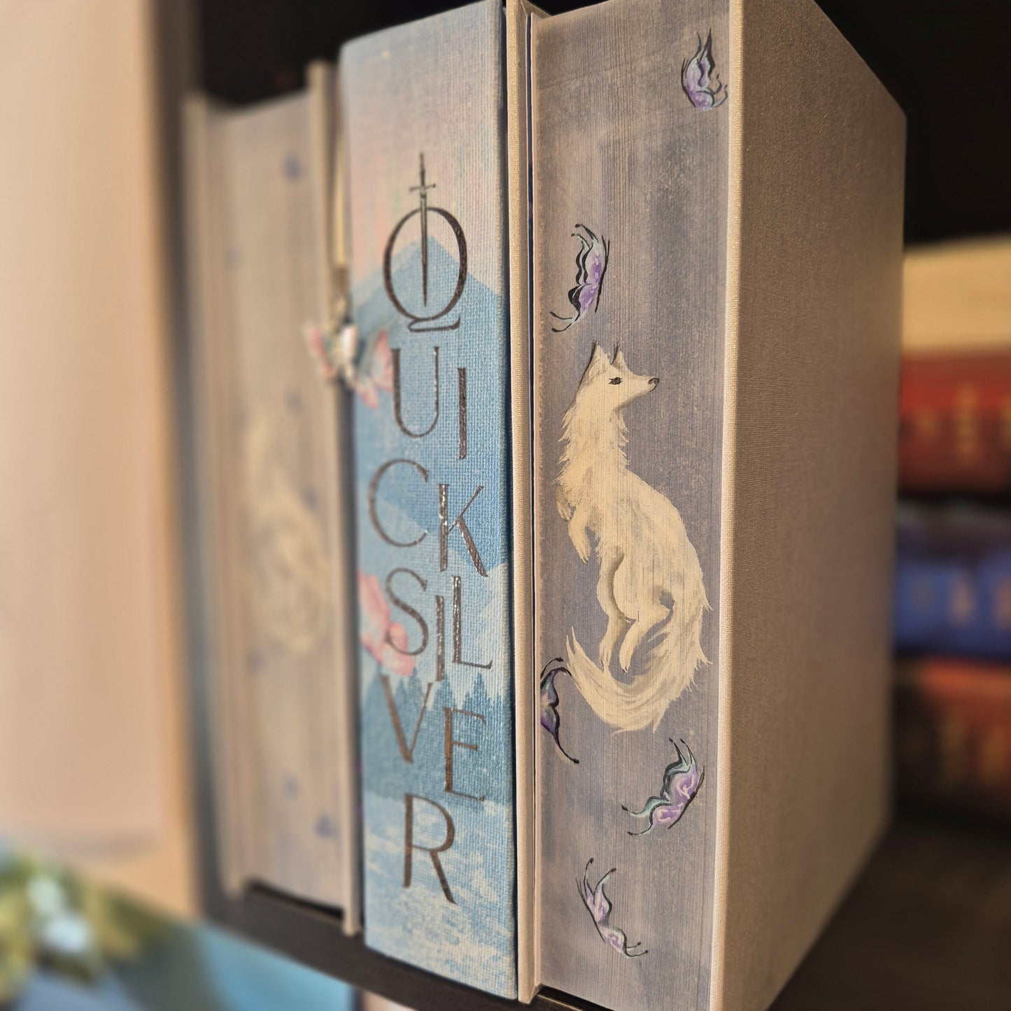 Quicksilver Rebind Special Edition - Hand Painted Edges, Custom Endpapers & Canvas Cover
