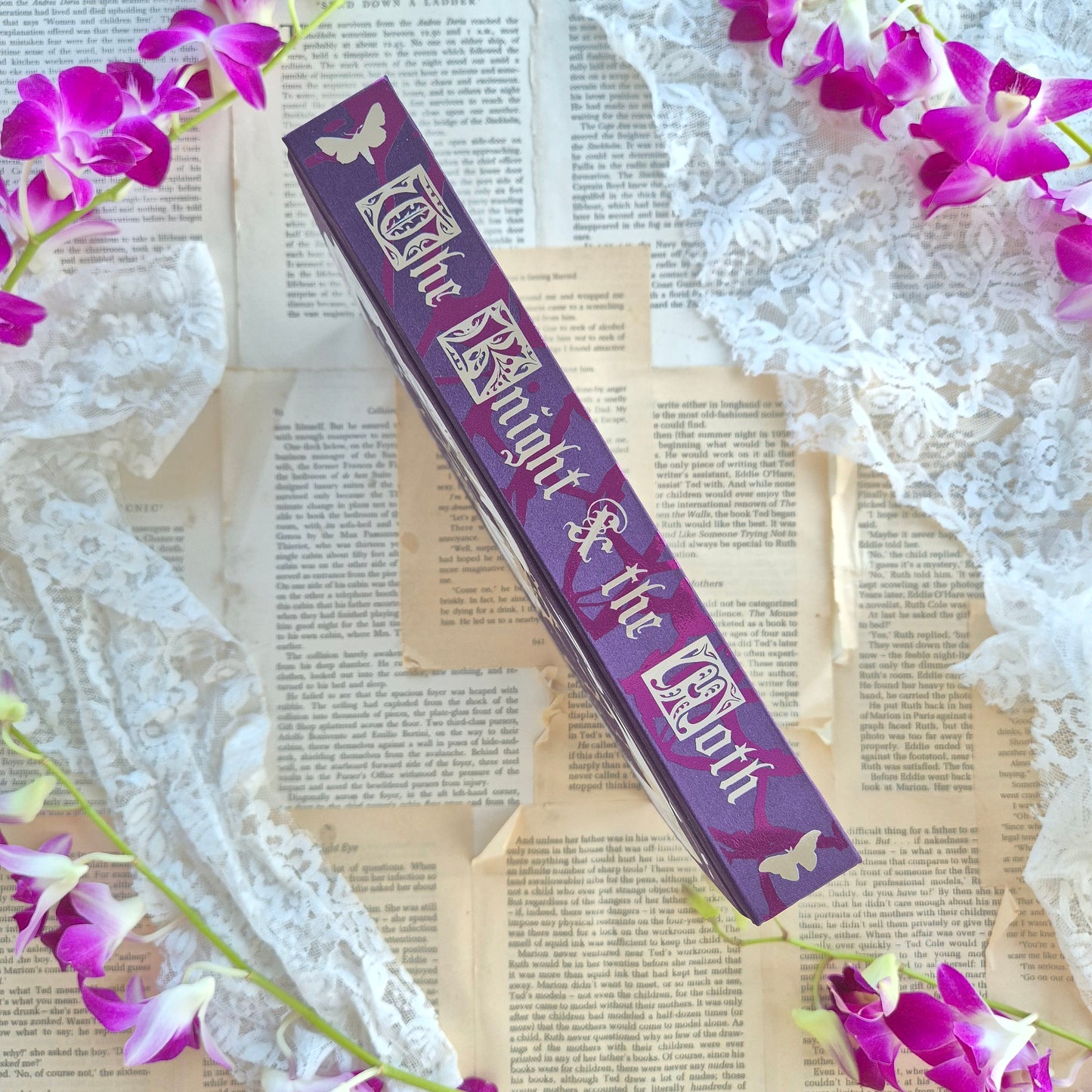 The Knight And The Moth | Silk Book-cloth Rebind