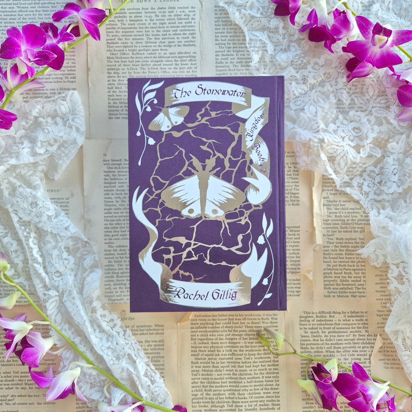 The Knight And The Moth | Silk Book-cloth Rebind
