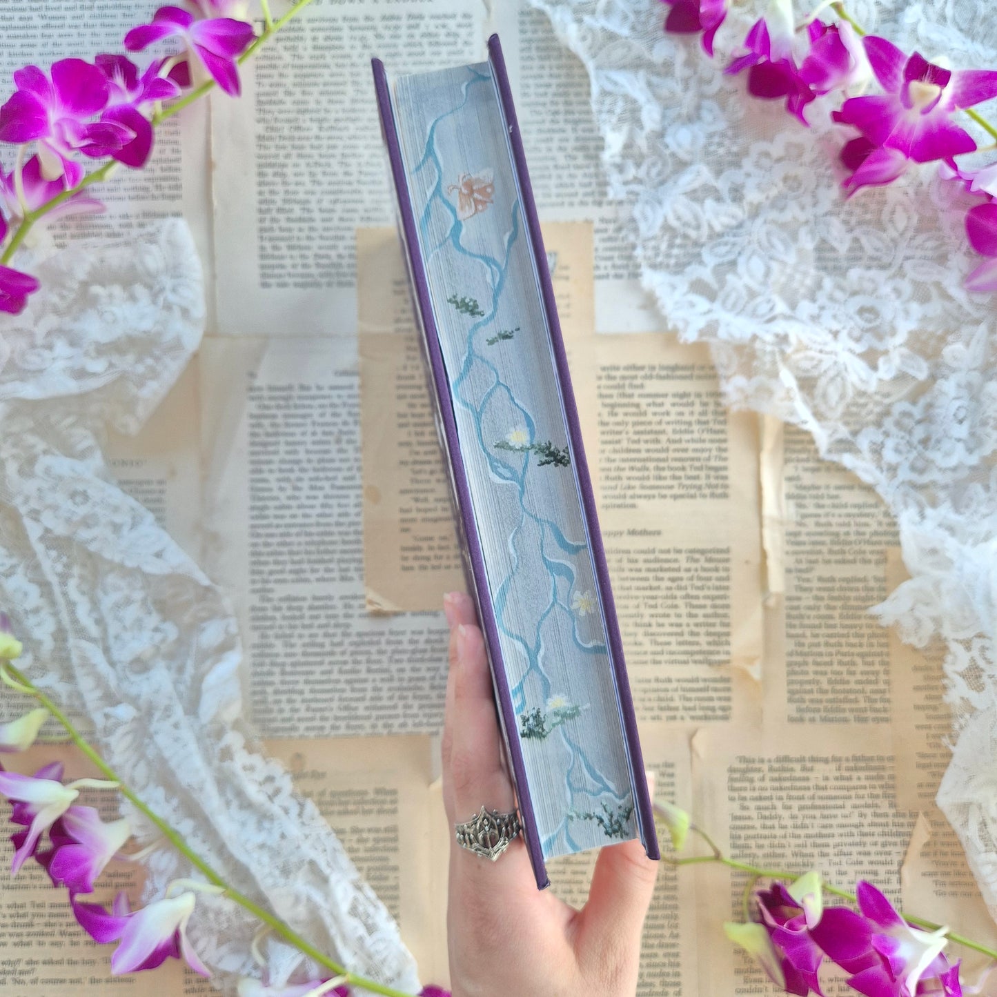 The Knight And The Moth | Silk Book-cloth Rebind