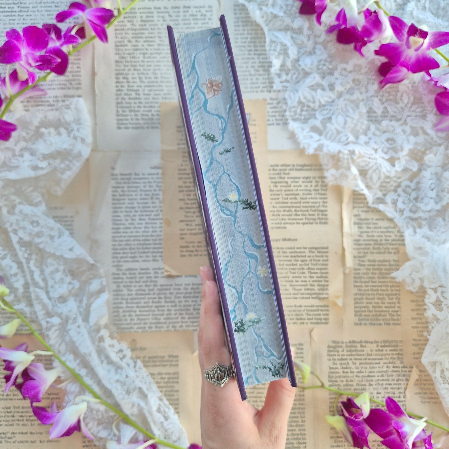The Knight And The Moth | Silk Book-cloth Rebind