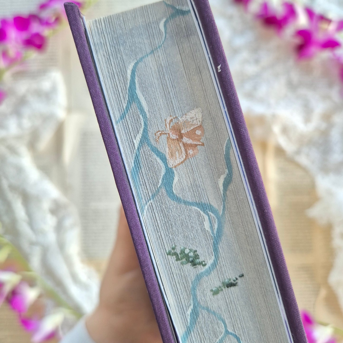 The Knight And The Moth | Silk Book-cloth Rebind