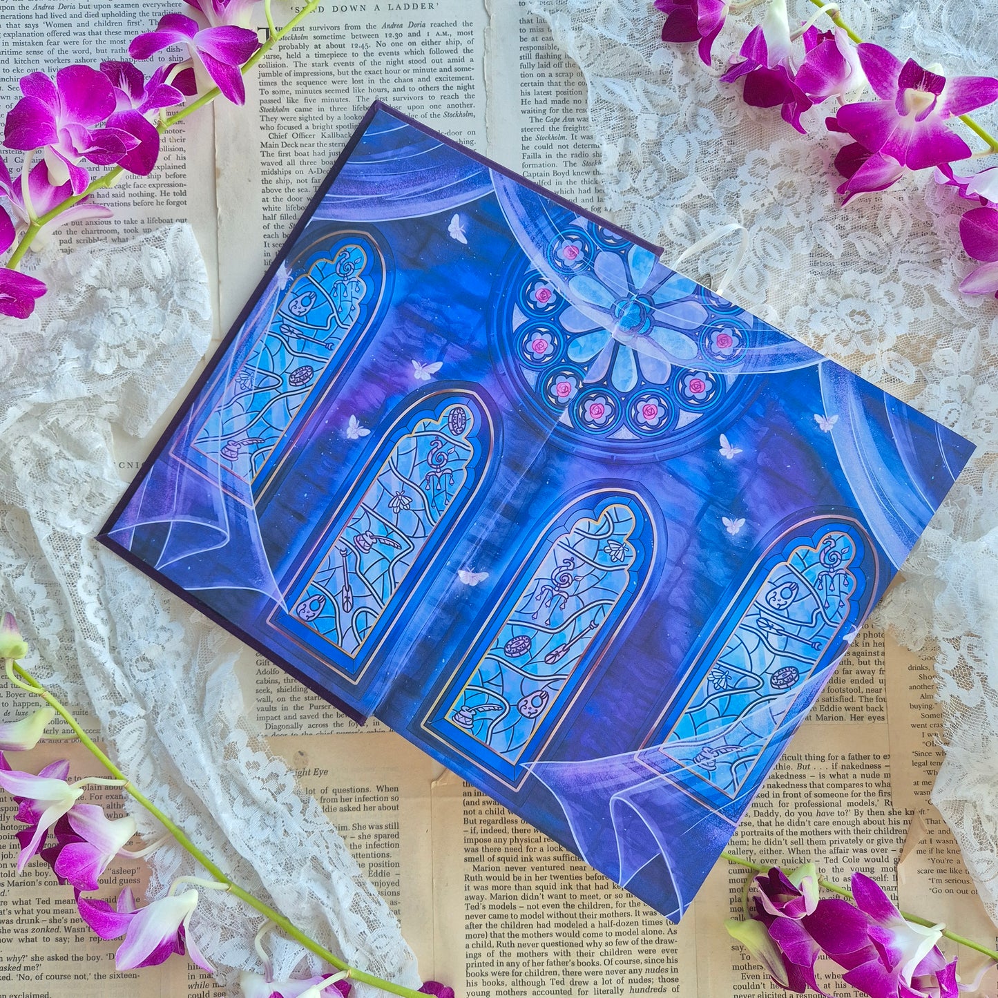 The Knight And The Moth | Silk Book-cloth Rebind
