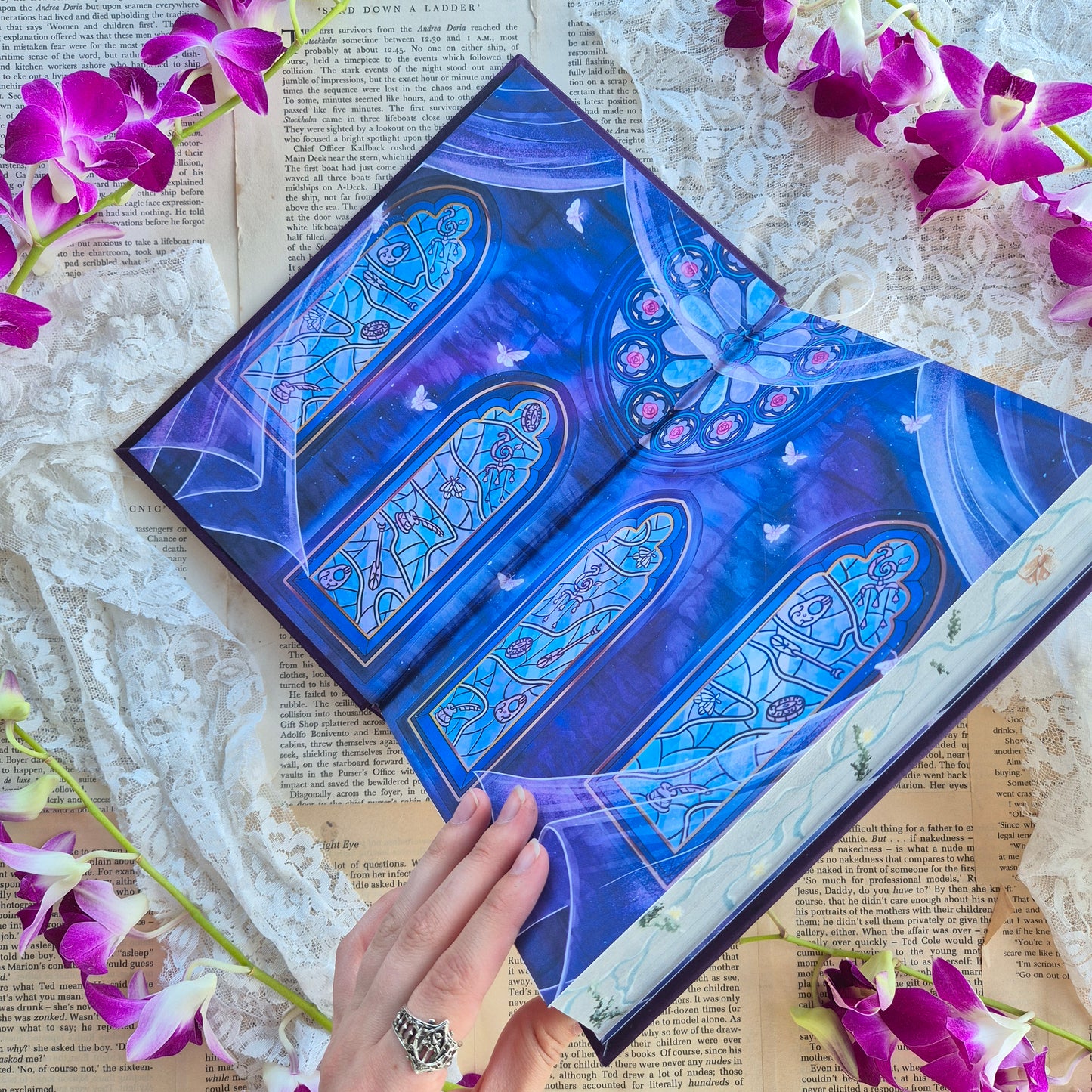 The Knight And The Moth | Silk Book-cloth Rebind