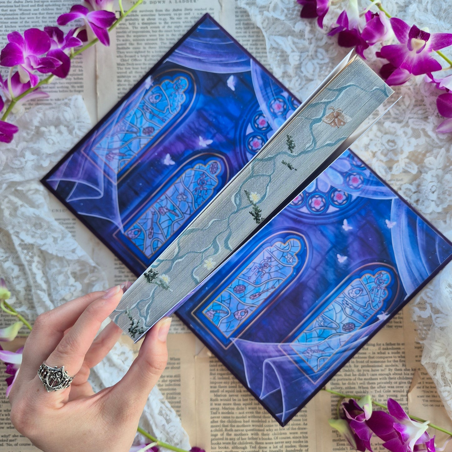 The Knight And The Moth | Silk Book-cloth Rebind