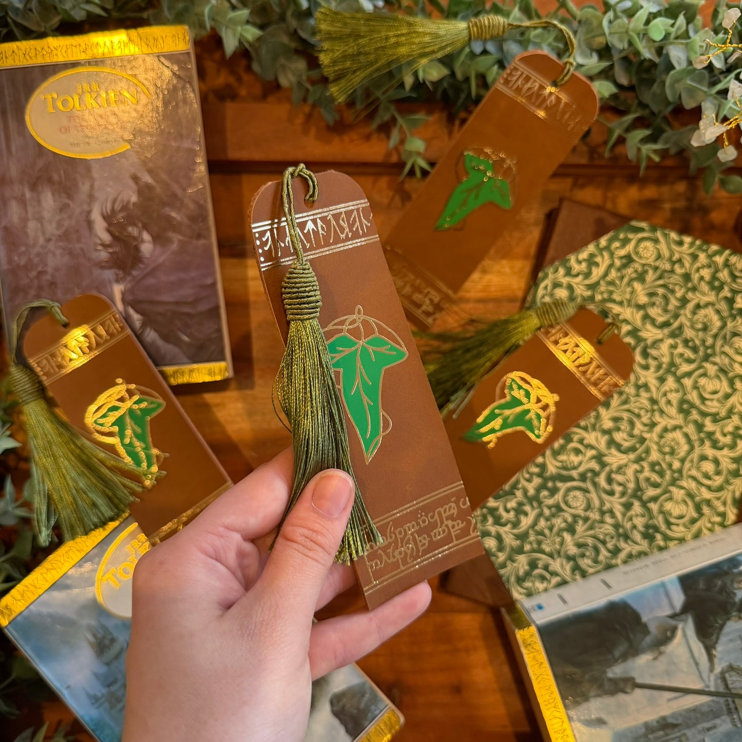 Tolkien Inspired Bookmarks | Faux Leather