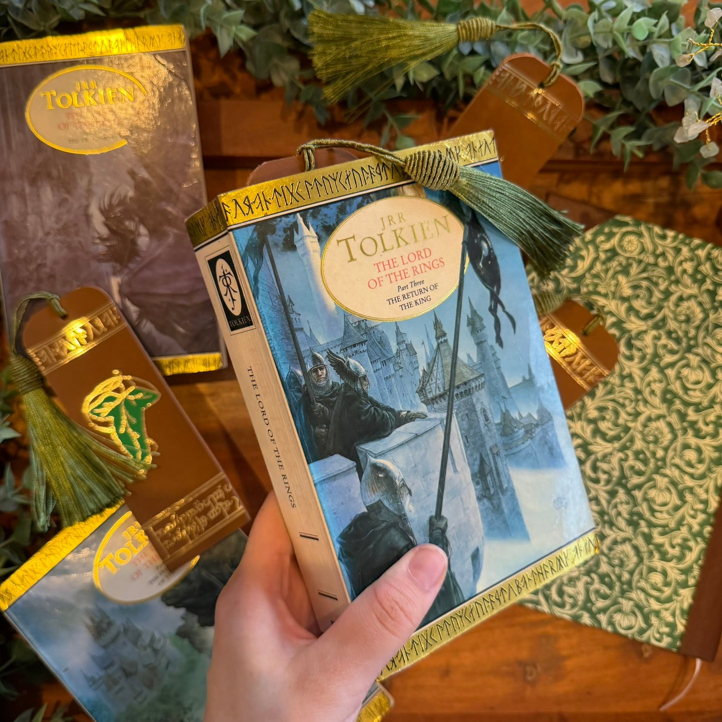 Tolkien Inspired Bookmarks | Faux Leather