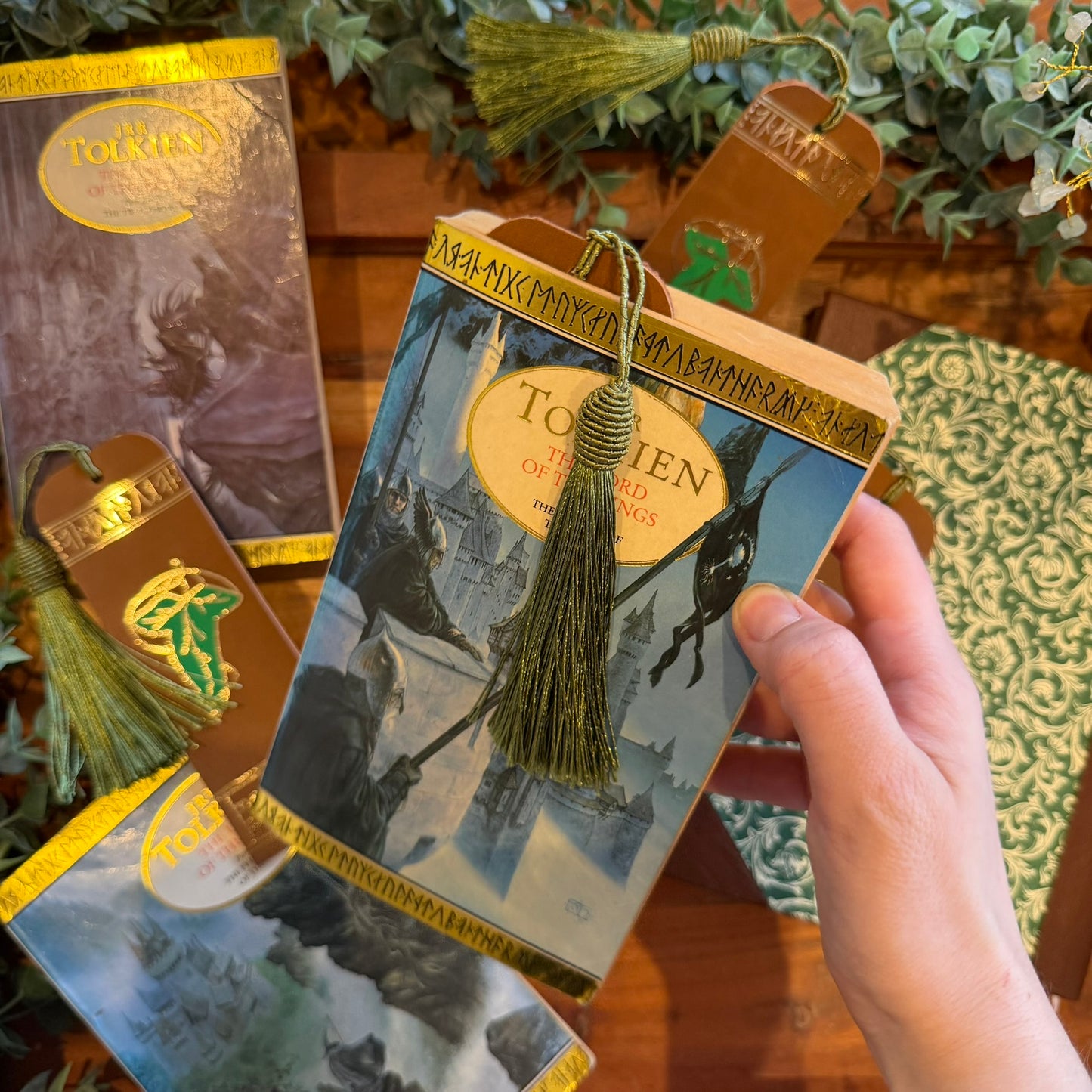 Tolkien Inspired Bookmarks | Faux Leather