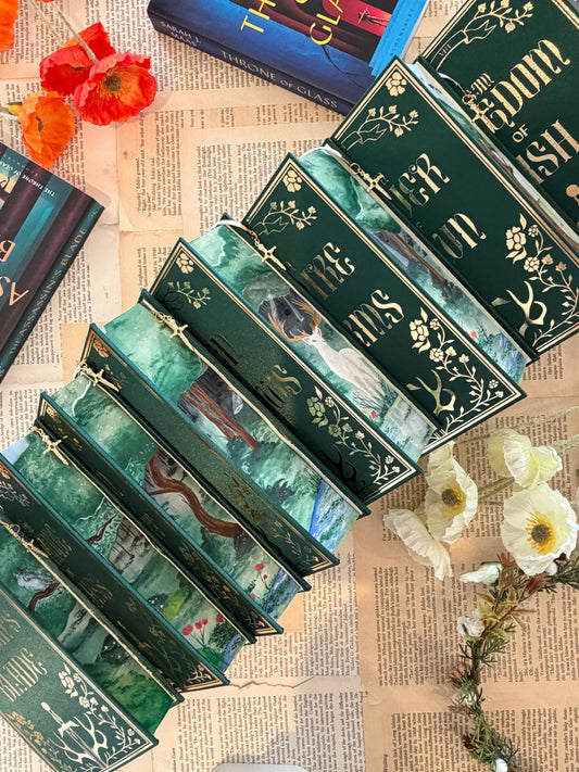 Throne Of Glass Set - Full Watercolour Edges